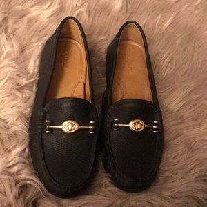Leather Coach Loafers(black)